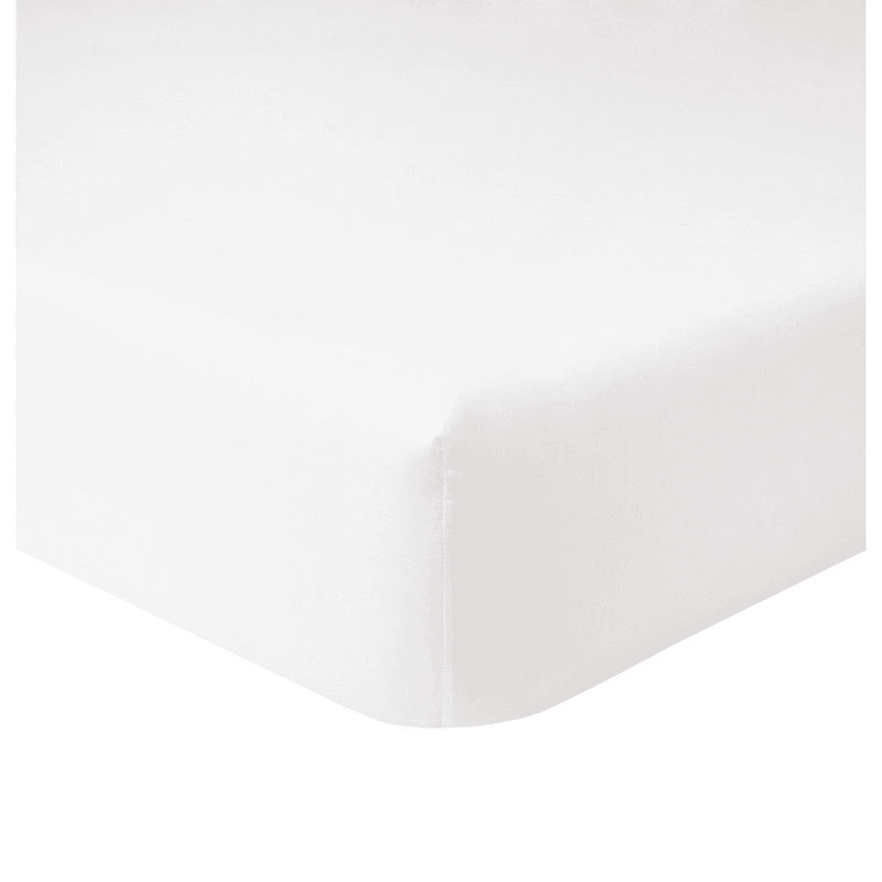 Triomphe - 300 Thread Count Cotton Sateen Super king fitted sheet, 200 x 200cm, Blanc