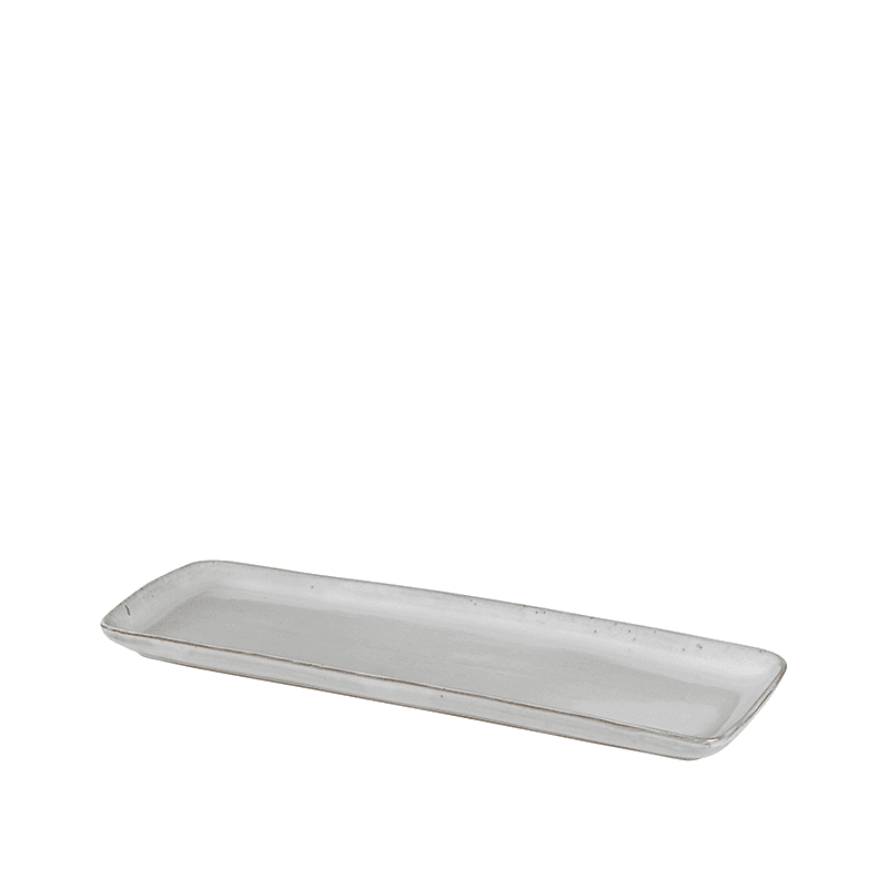 Nordic Sand Rectangular Platter, 12.5 x 35cm, Natural
