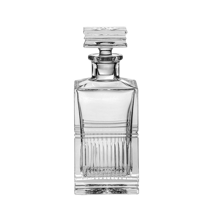 Art Deco Square Spirit Set, 260ml, Clear