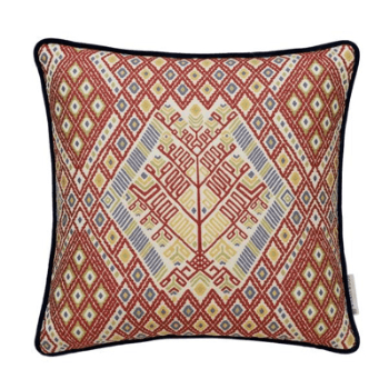 Cushion, Tree of Life, Red Multi, 50 x 50cm