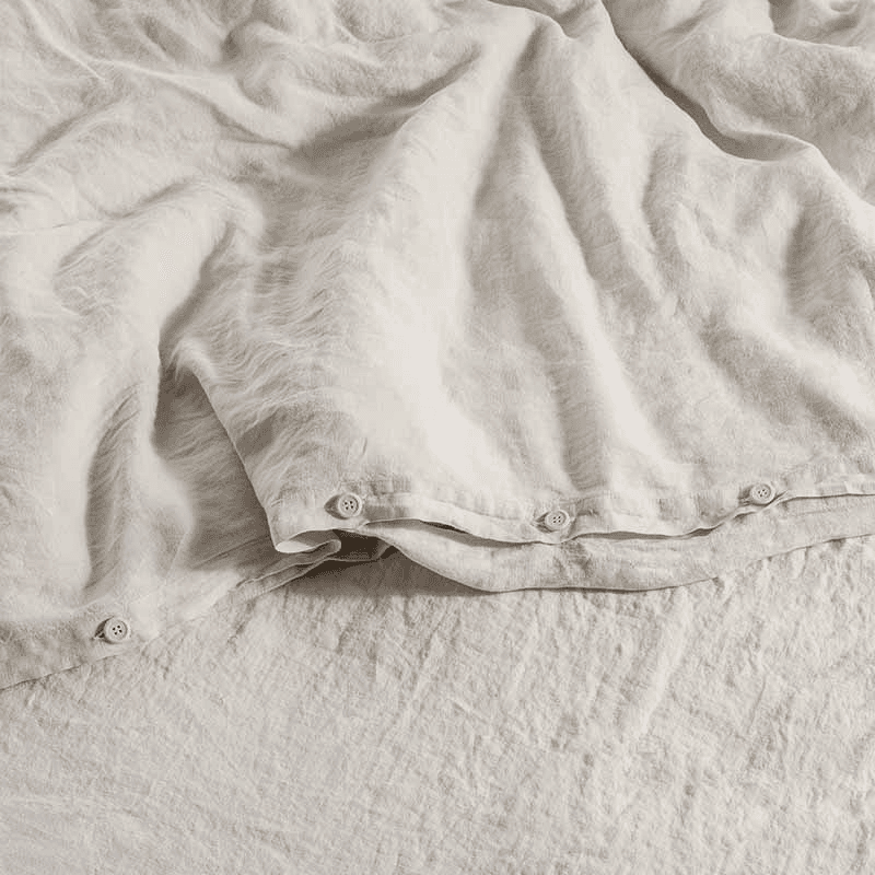 Linen Super King Duvet Cover, Clay