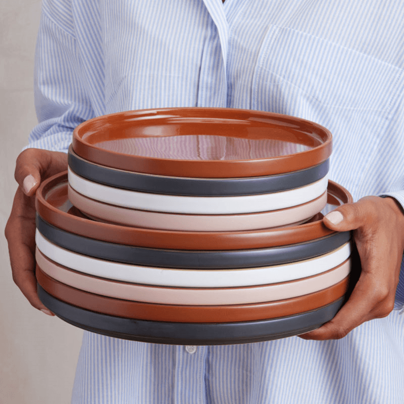 Set of 4 Dinner Plates, 27cm, Steam