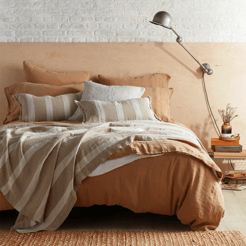 Image showing the Linen Duvet Cover, King, Cumin product.