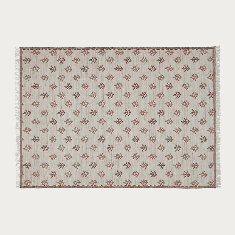 Rona Rug, 170 x 240cm, Burnt Sienna