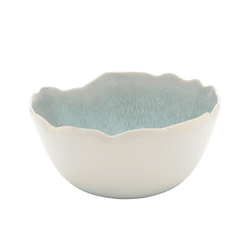 Image showing the Plume Pair of bowls, 15cm, ocean blue product.