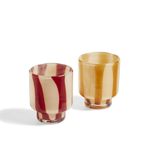 Image showing the Astley Set of 2 Candle Holders, H12cm, Multi product.
