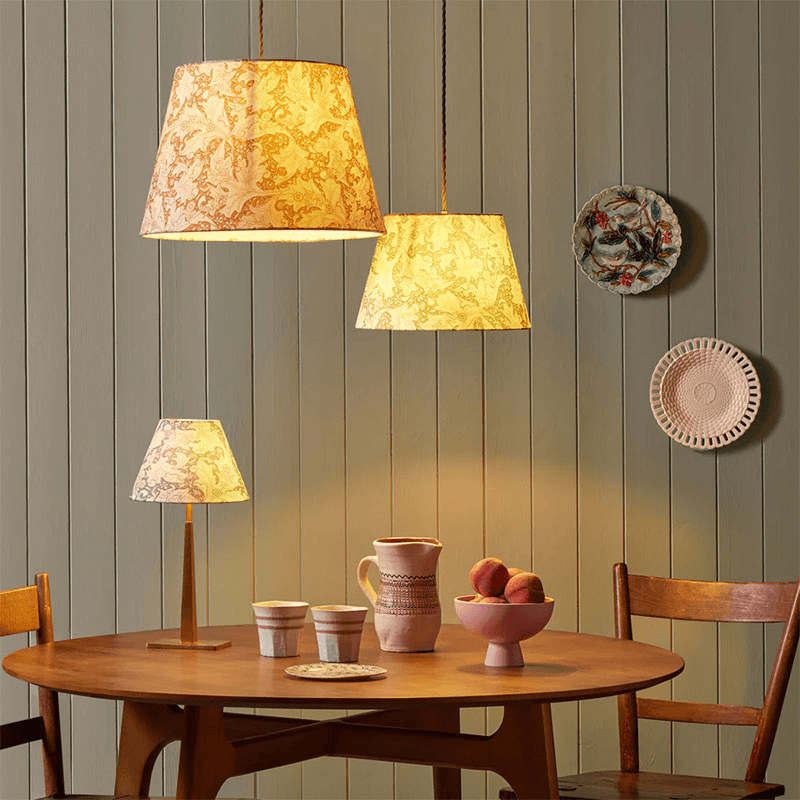 Morris & Co. Straight Empire Shade, 35cm, Thyme Wallflower