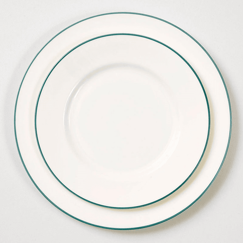 Dinner Plate, D26cm, Duck Egg Rim