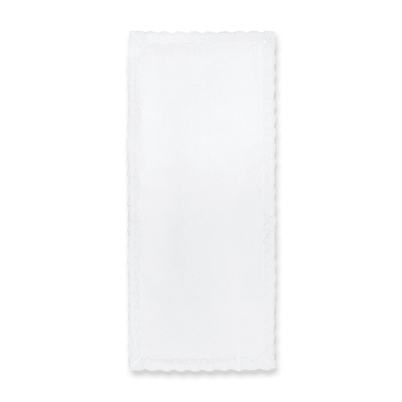 Broderie Anglaise Linen Tablecloth, 165 x 300cm, White