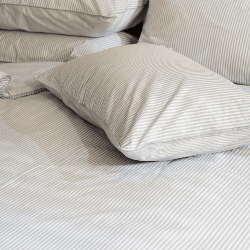 The Stripe 200 Thread Count Pair of Pillowcases, Standard, Blue