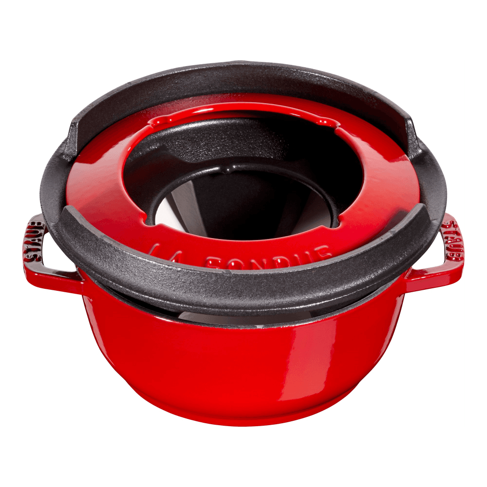 Fondue set, 16cm, cherry