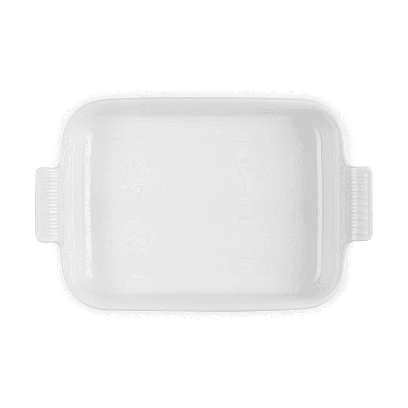 Stoneware Heritage Rectangular Dish, 32cm, White