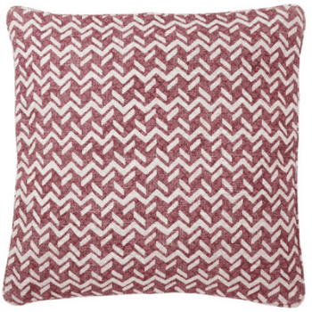 Image showing the Cushion, Square, Chiltern Linen, Red, Small, 43cm product.