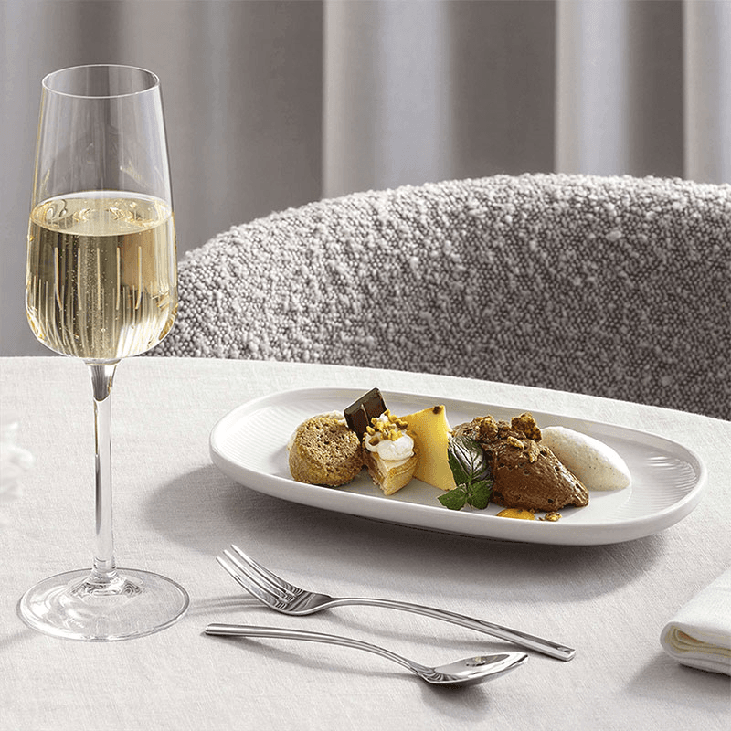 Afina Set of 4 Champagne Glasses, 120ml