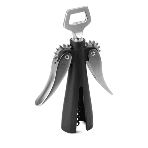 Image showing the Souverain Two-Lever Corkscrew, 20cm, Black product.