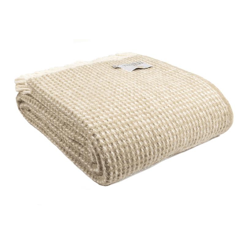 Waffle Throw, 140 x 240cm, Oatmeal