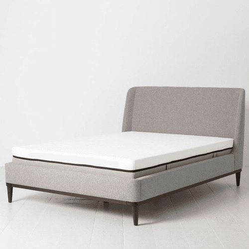Image showing the Bed 02 Linen Double Frame, Natural product.