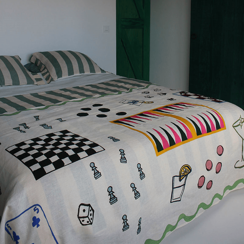 Games Tablecloth, 240 x 140cm, Multi