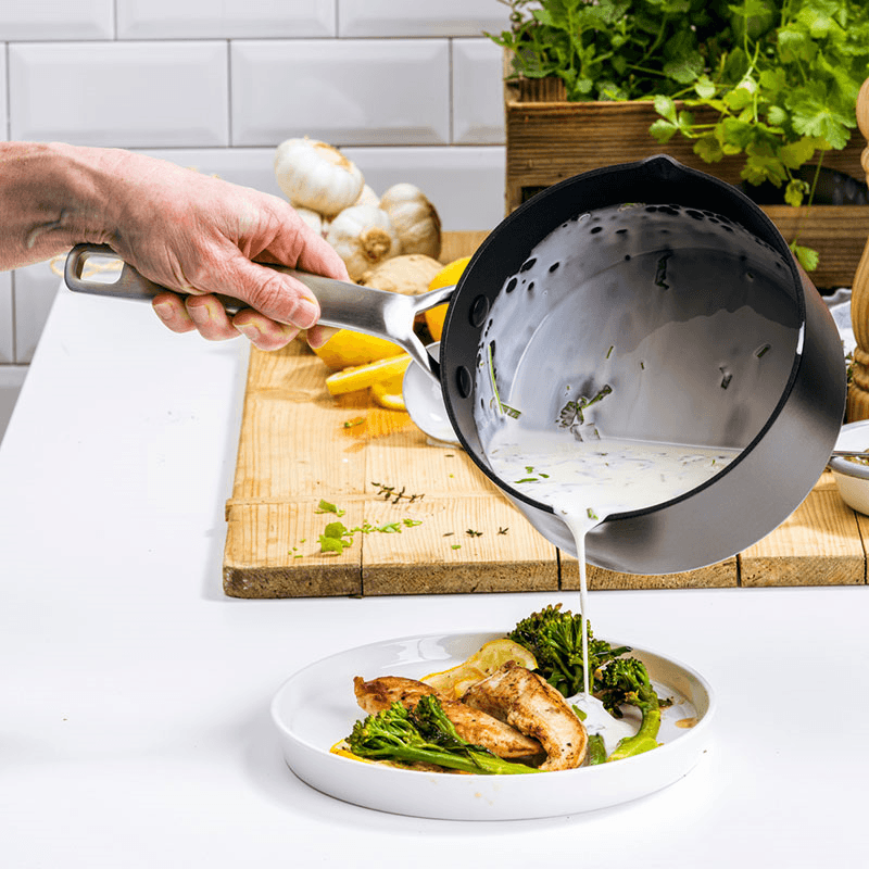 Copenhagen Non-Stick Saucepan, 16, Black