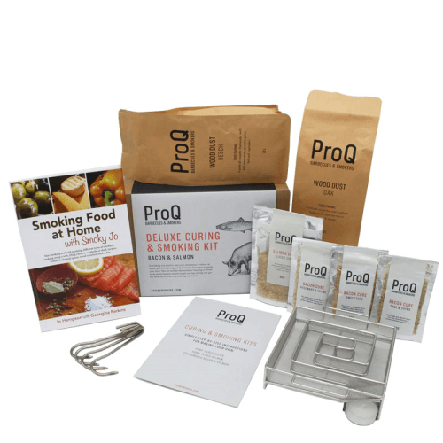 Image showing the Cold smoking & curing kit deluxe twin set, White/Beige/Silver product.