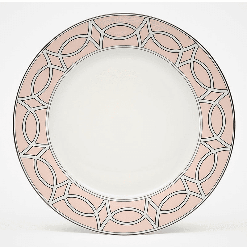 Loop Set of 2 Dinner Plate, D26cm, Blush