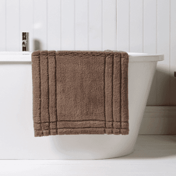 Bath Mat, Tufted Cotton, Medium, Mink