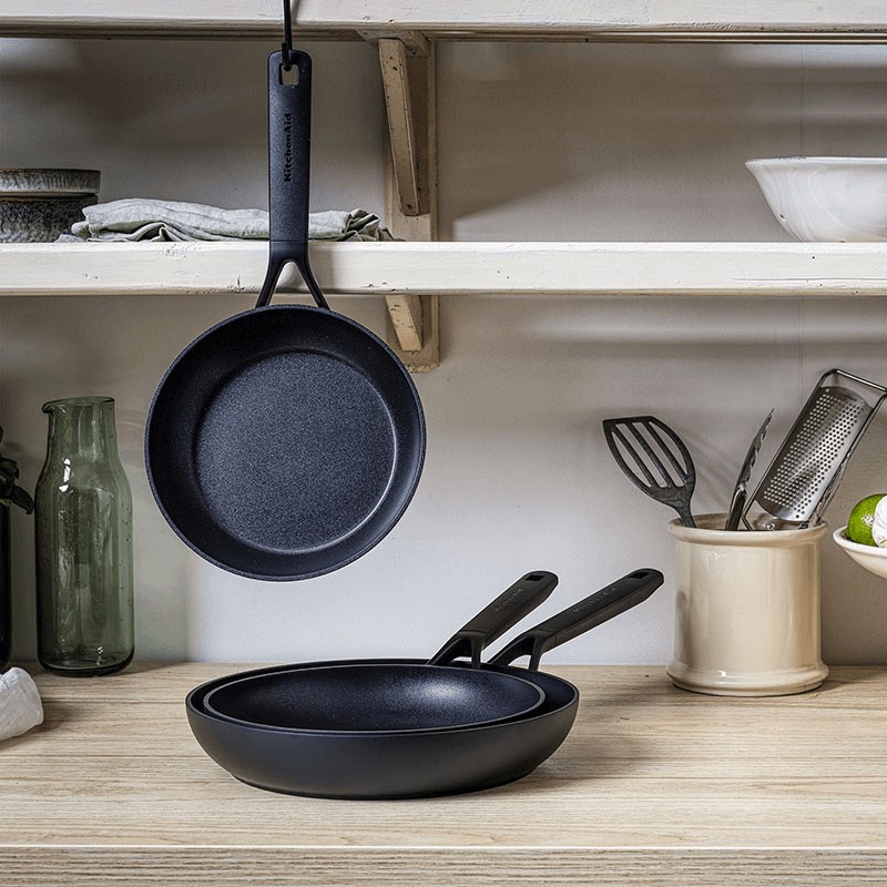 Classic Forged - Ceramic Non-Stick Frying Pan Set, 24cm & 28cm, Black