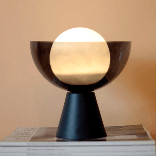 Image showing the Dome Cordless Table Lamp, H22cm, Charcoal product.
