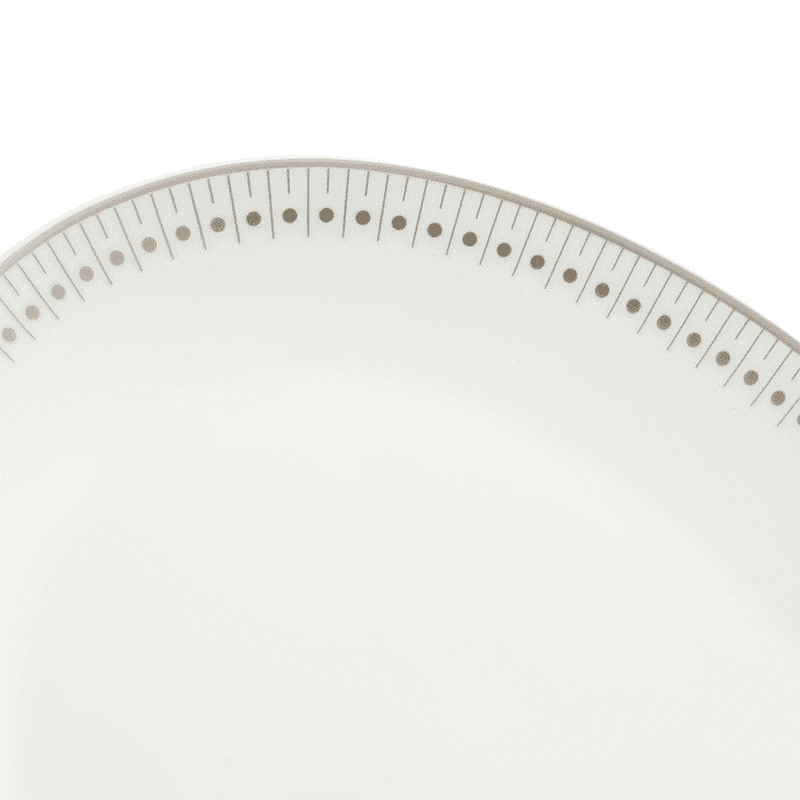 Malmaison Impériale Oval Platter, L28cm, Platinum