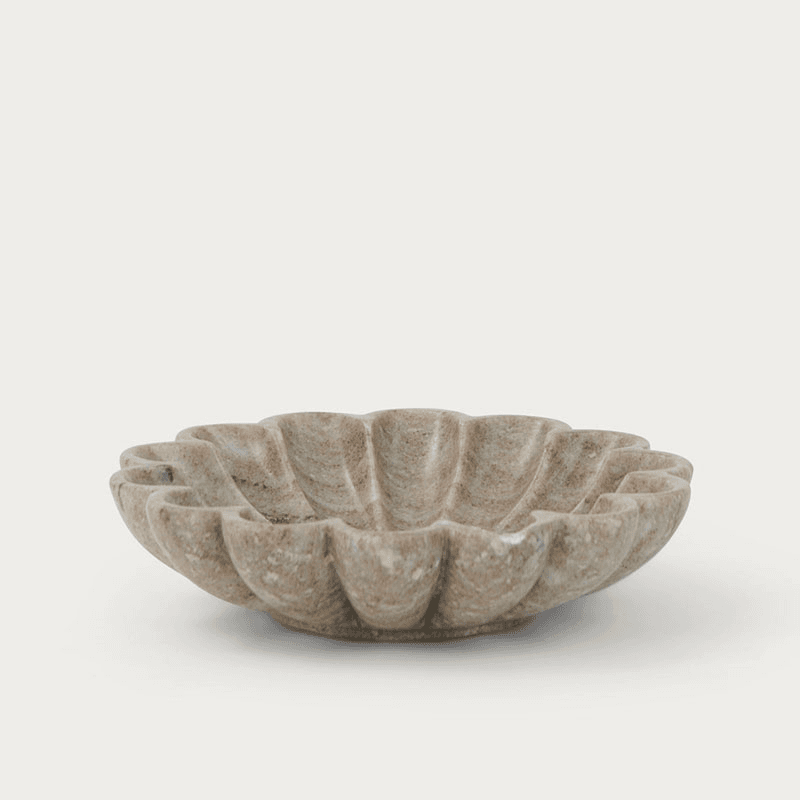 Malborough Flower Bowl, D20cm, Marble