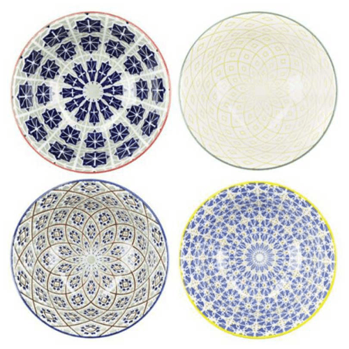 Image showing the World of Flavours Set of 4 Bowls, D15.5cm, Multi product.
