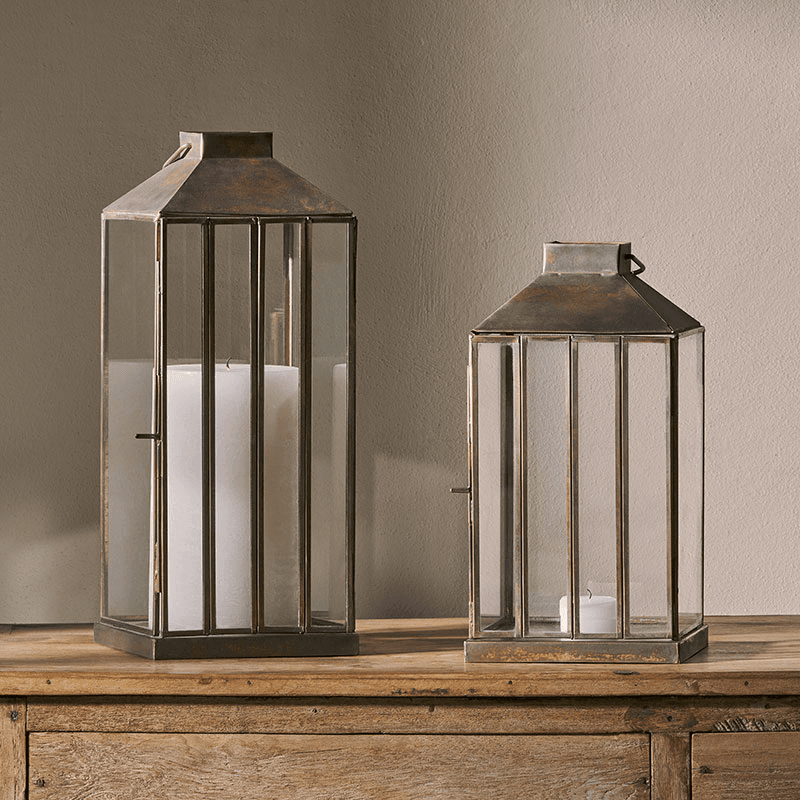 Nampo Lantern, H28cm, Aged Antique