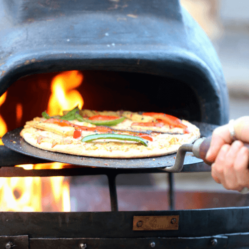 Image showing the Pizza Pan, L56cm x W28cm x H6.5cm, Black product.