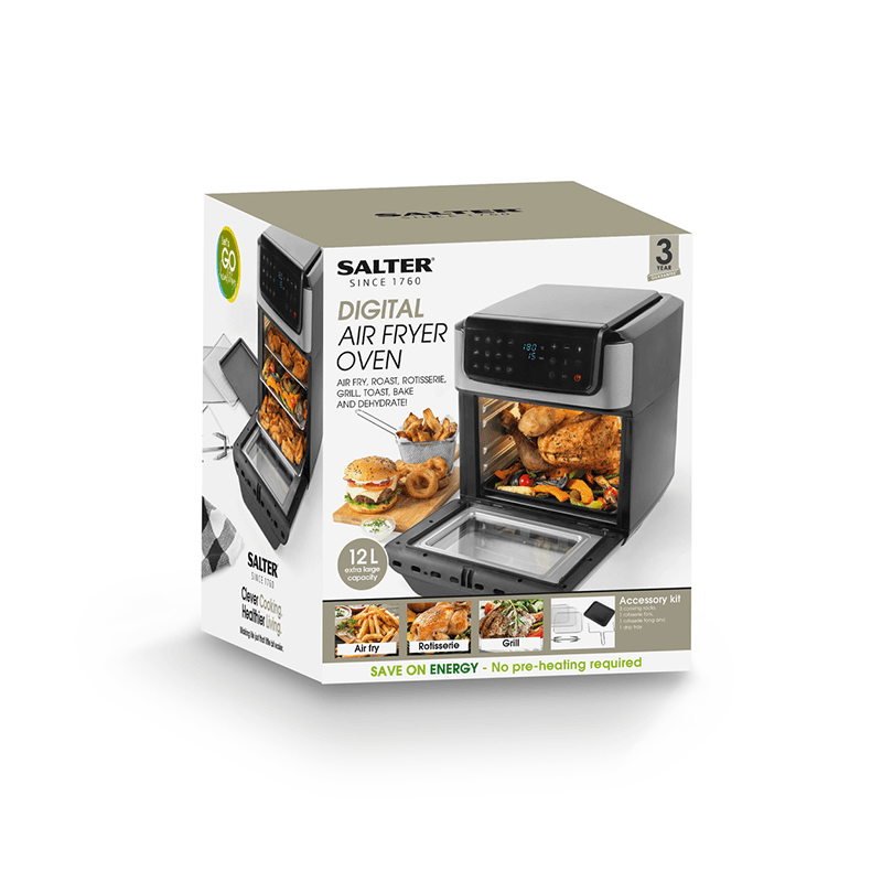 Digital Air Fryer Oven, 12L, Black