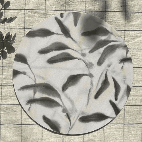 Image showing the Amongst Placemat, D28cm, Beige Grey product.