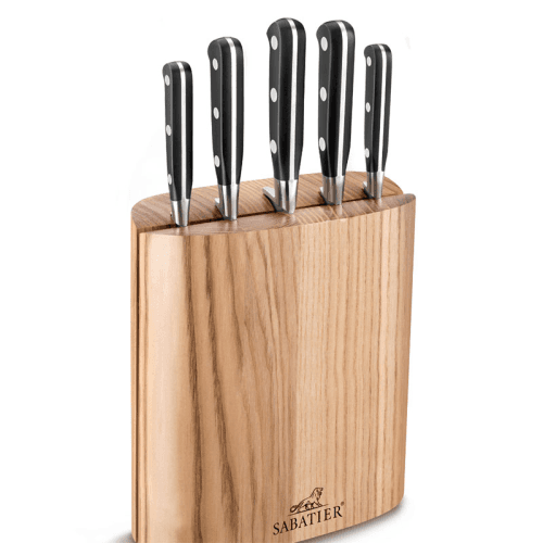 Image showing the Ideal Steel 5Piece Knife Block Set, Black product.