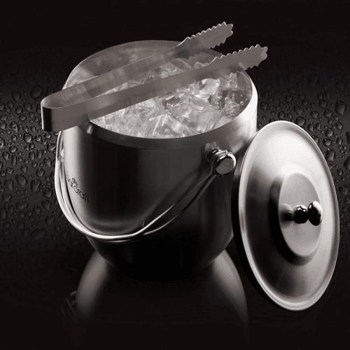Image showing the Ice bucket with lid, Stainless Steel product.