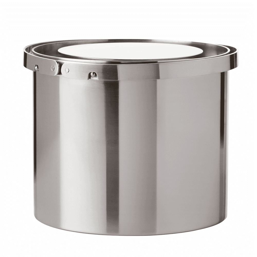 Cylinda-Line by Arne Jacobsen Ice bucket, H11 x W13cm - 1 litre, satin stainless steel