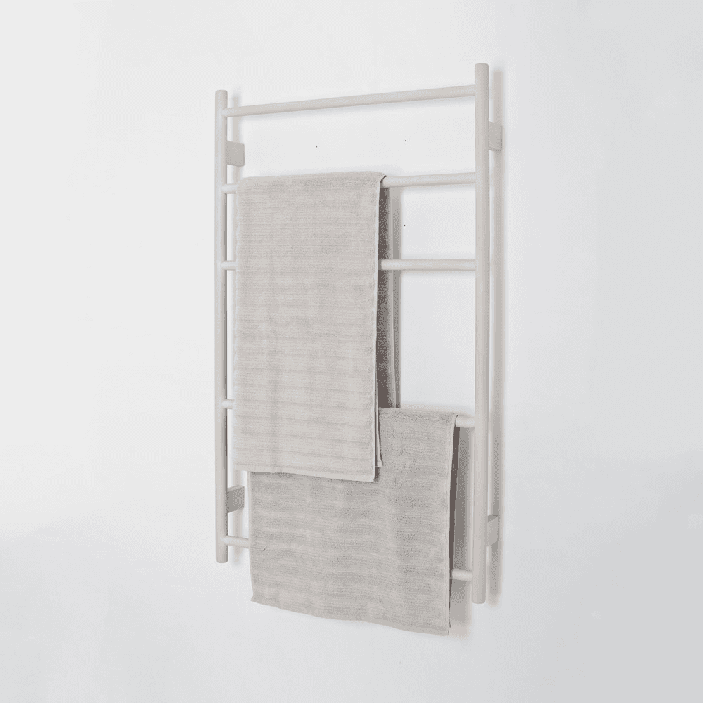 Wall Bar Towel rail, H10.70 x W65.5 x D9.5cm, Oyster White