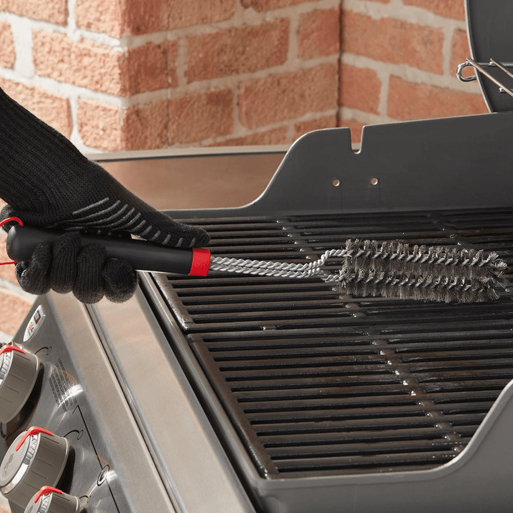 Weber 46 cm Detail Brush, Black/Silver