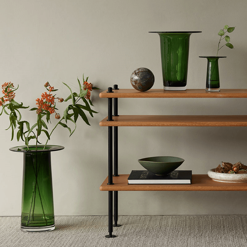 Victoria Vase, H36cm, Fern Green