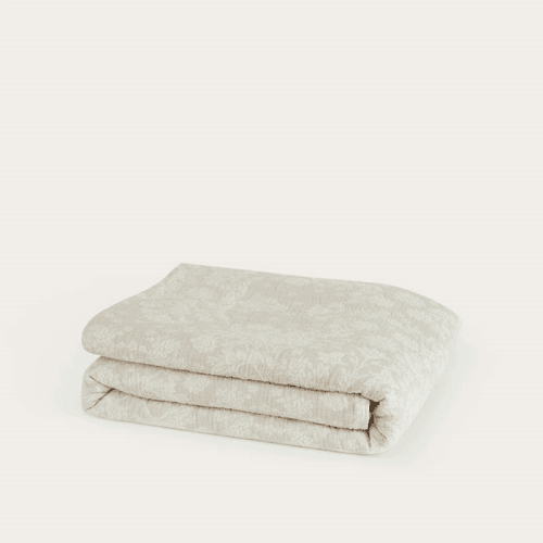 Image showing the Etta Bedspread, 260 x 250cm, Natural product.