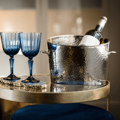 Image showing the Palace Champagne bath - small, 17.1 x 21.6 x 21.5cm, Silver Plate, Stainless Steel And Brass product.