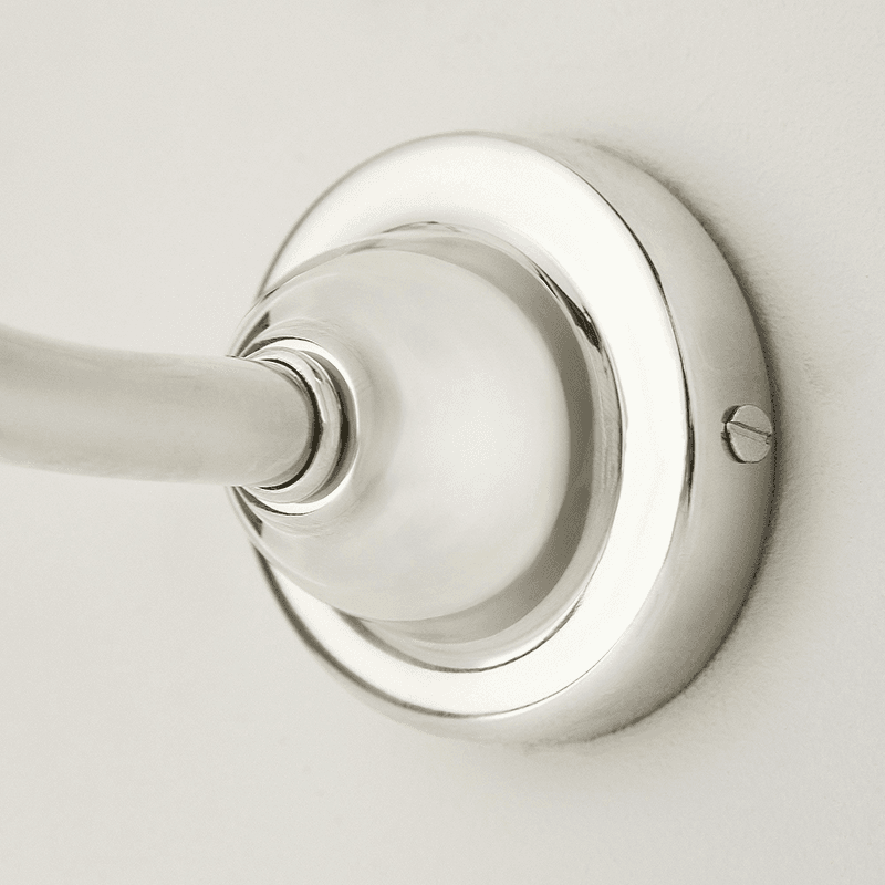 Swan Wall Light Fixture Only, H9cm x W7cm x D23cm, Antique Silver