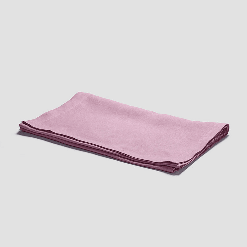 Linen Table Runner, 45 x 200cm, Raspberry