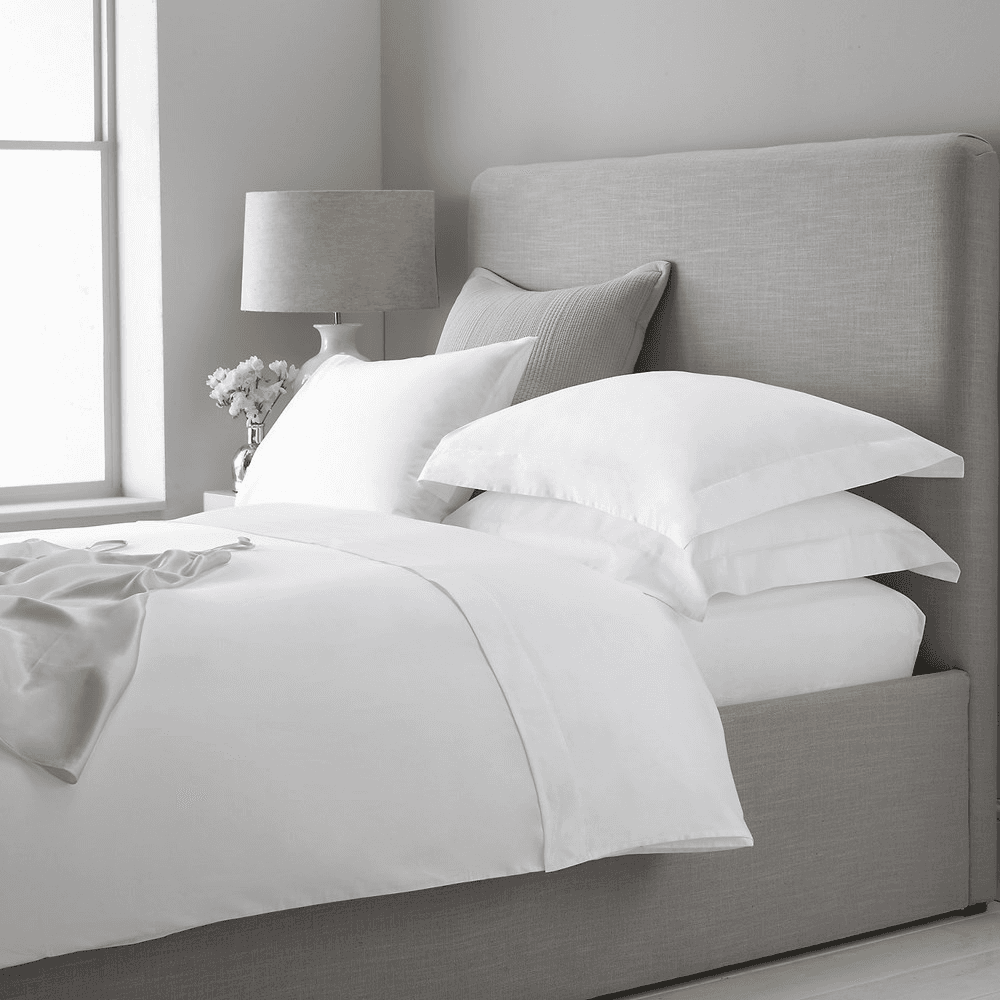 300 Thread Count Egyptian Cotton Sateen King deep fitted sheet, White