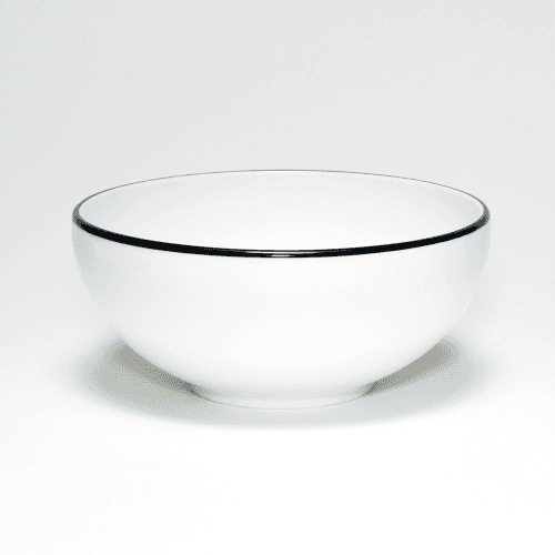 Image showing the Breakfast Bowl, D15cm, Black Rim product.