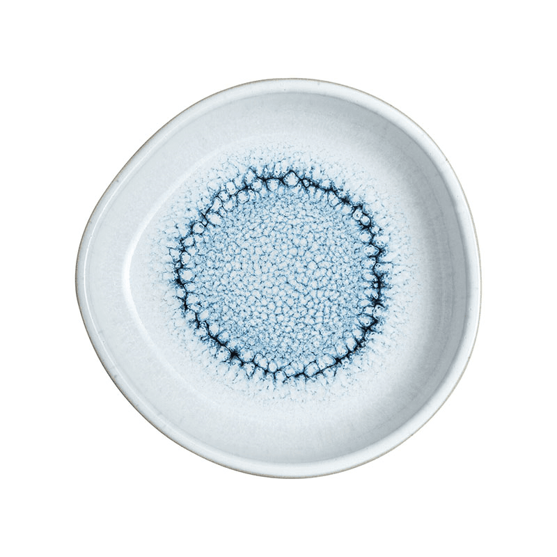 Kiln Blue Small Organic Dish, D13cm