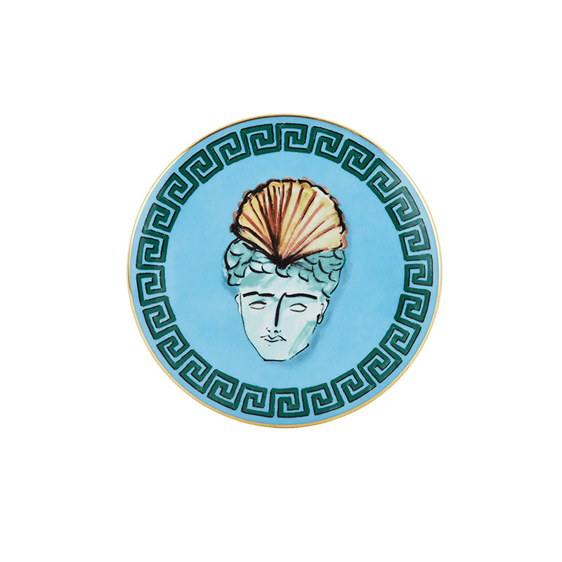 Il Viaggio Di Nettuno Round Box, D15cm, Sea Blue