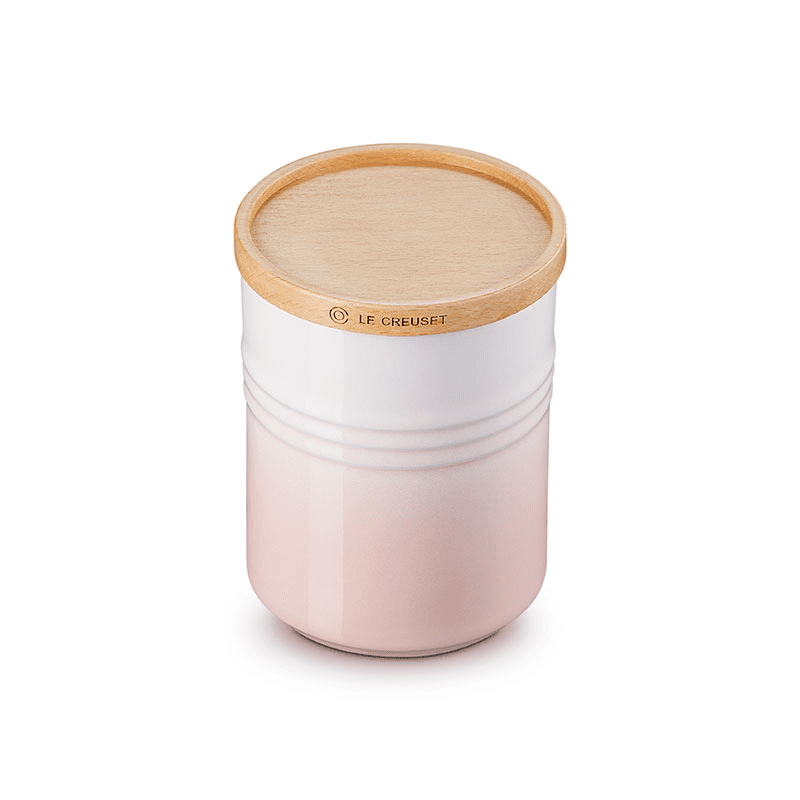 Stoneware Medium Storage Jar, 10cm, Shell Pink